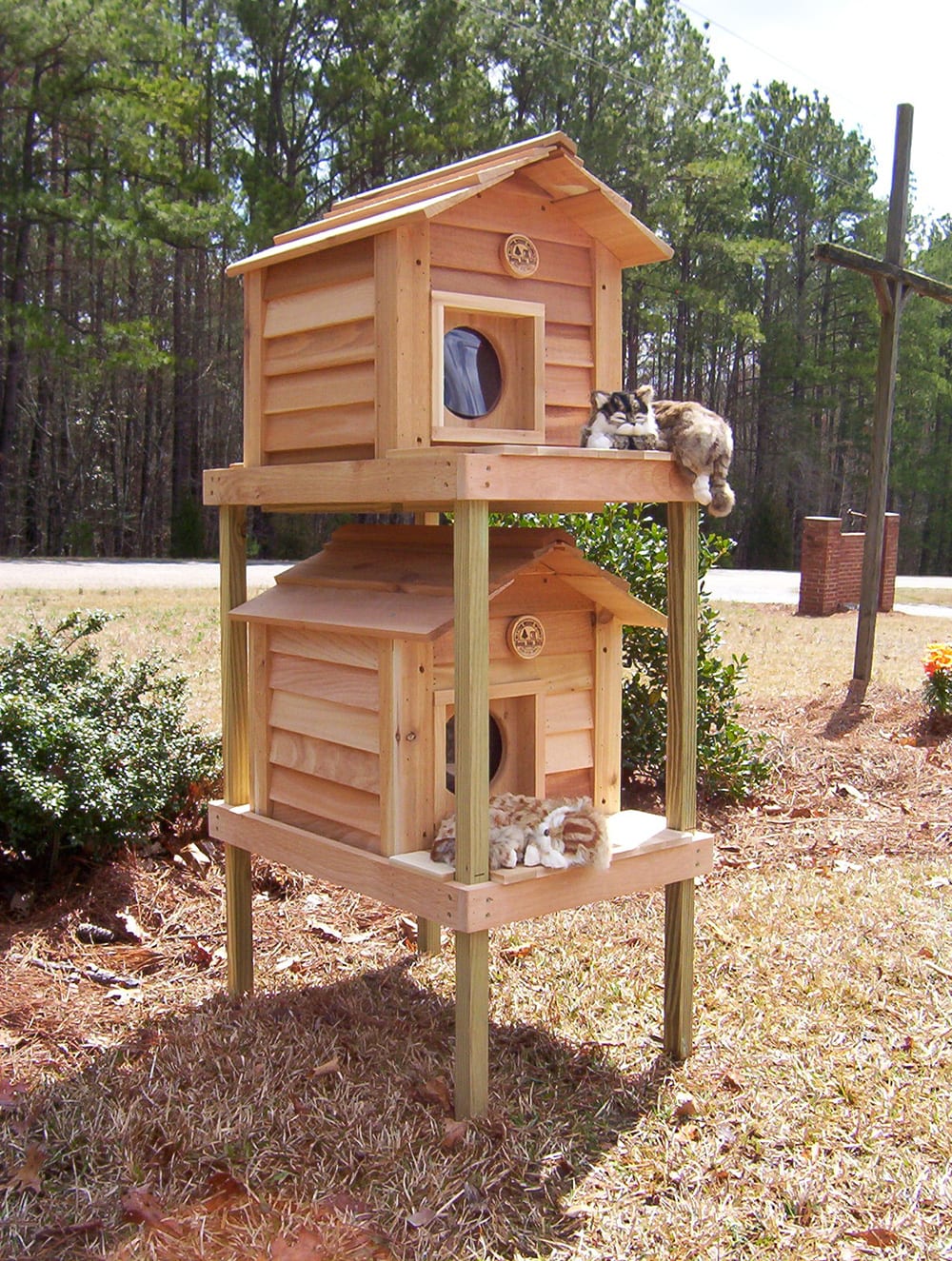 17  Townhouse Cat  House  Custom Dog  Cat  Houses  by Blythe Wood Works