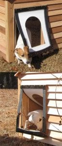 Optional Seal Safe Door - Custom Dog & Cat Houses by Blythe Wood Works