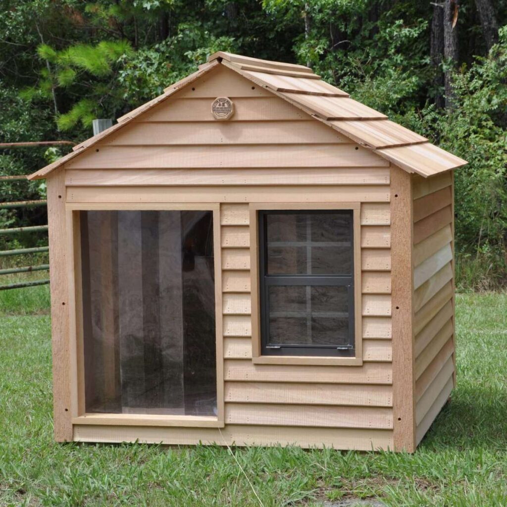 Extra Large Dog House shown with optional Sliding Window